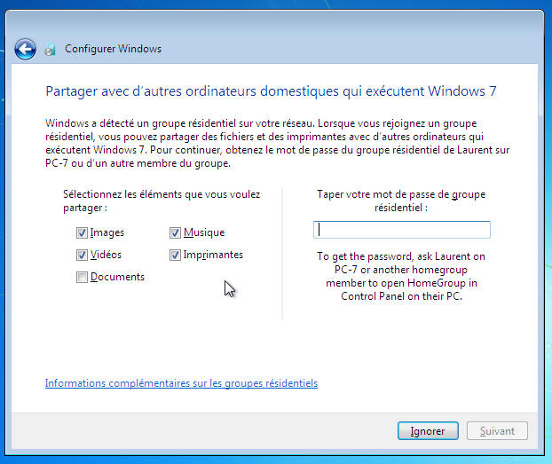 Windows 7 - Homegroup