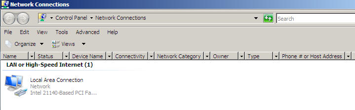 Windows Server 2008 network config
