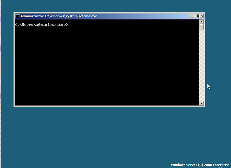 Windows Server 2008 core