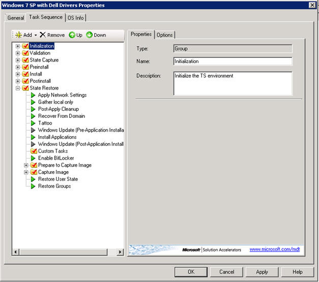 how to create mdt task sequence