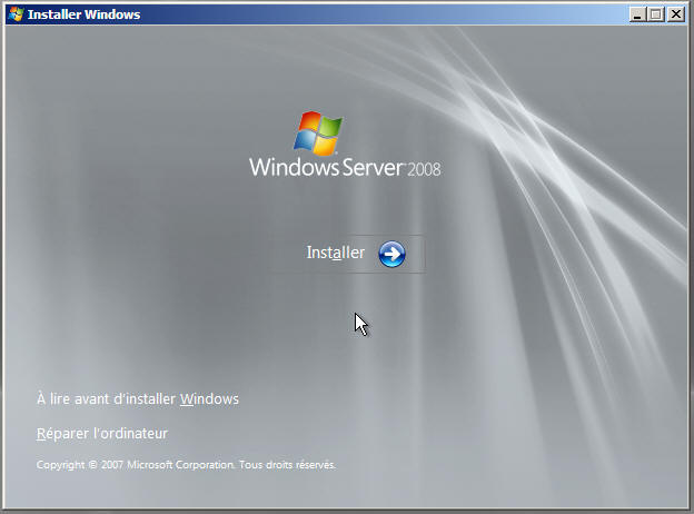 Windows Server 2008 - installation