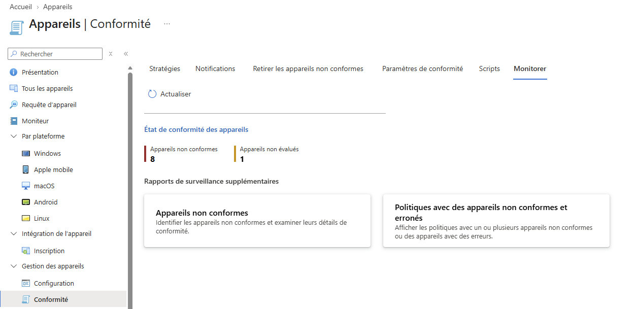 Conformité Intune